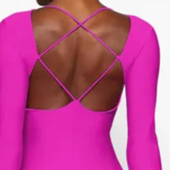 1318. NWT SKIMS Lace Up Catsuit - Picture 3 of 10